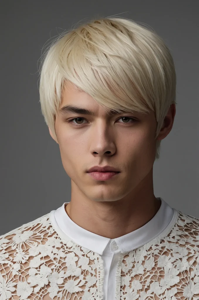 Hime Cut with Side PartRealistic portrait