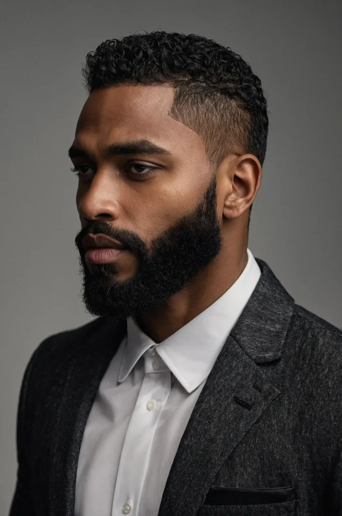 Caesar with Beard BlendBlack male model we