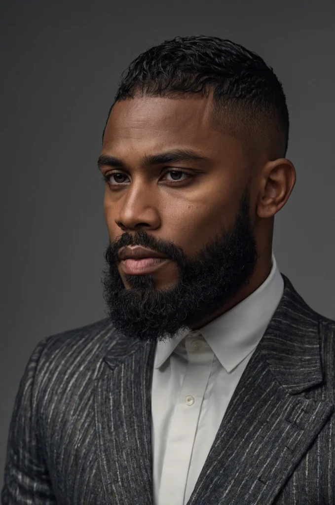 Caesar with Beard BlendBlack male model we