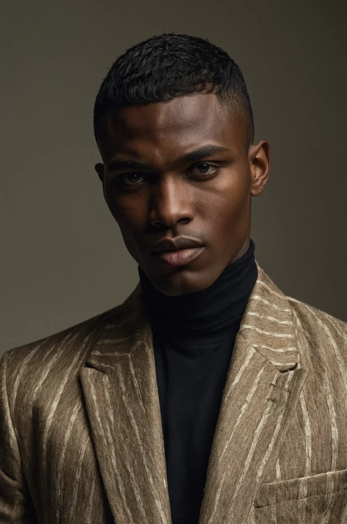 Classic Caesar CutCloseup of a Black male m