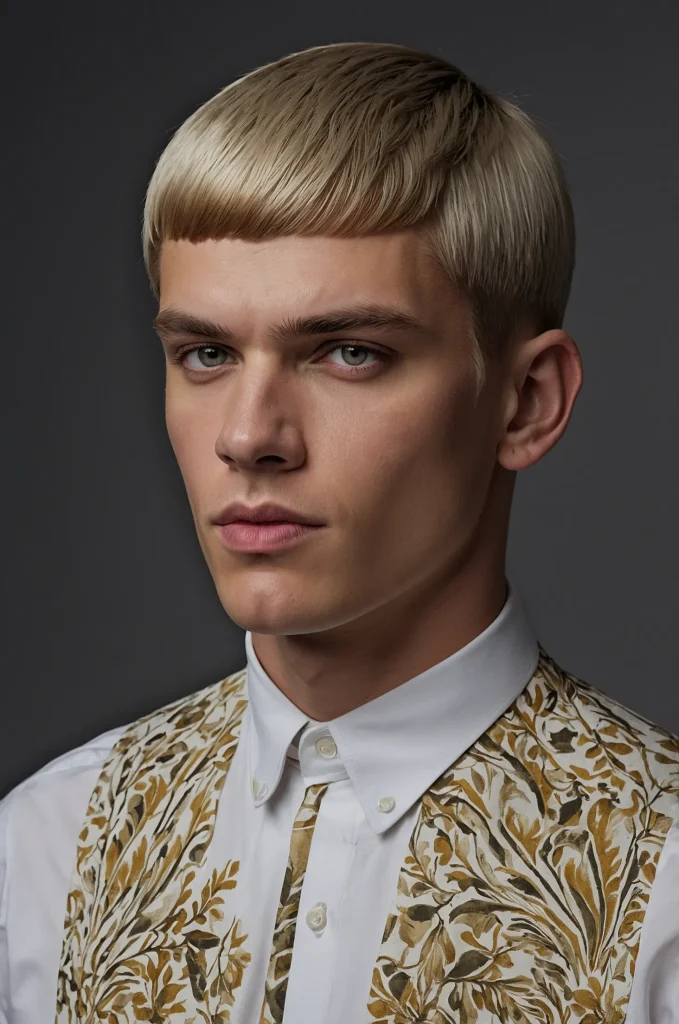 Classic Mod CutPhotorealistic portrait of a