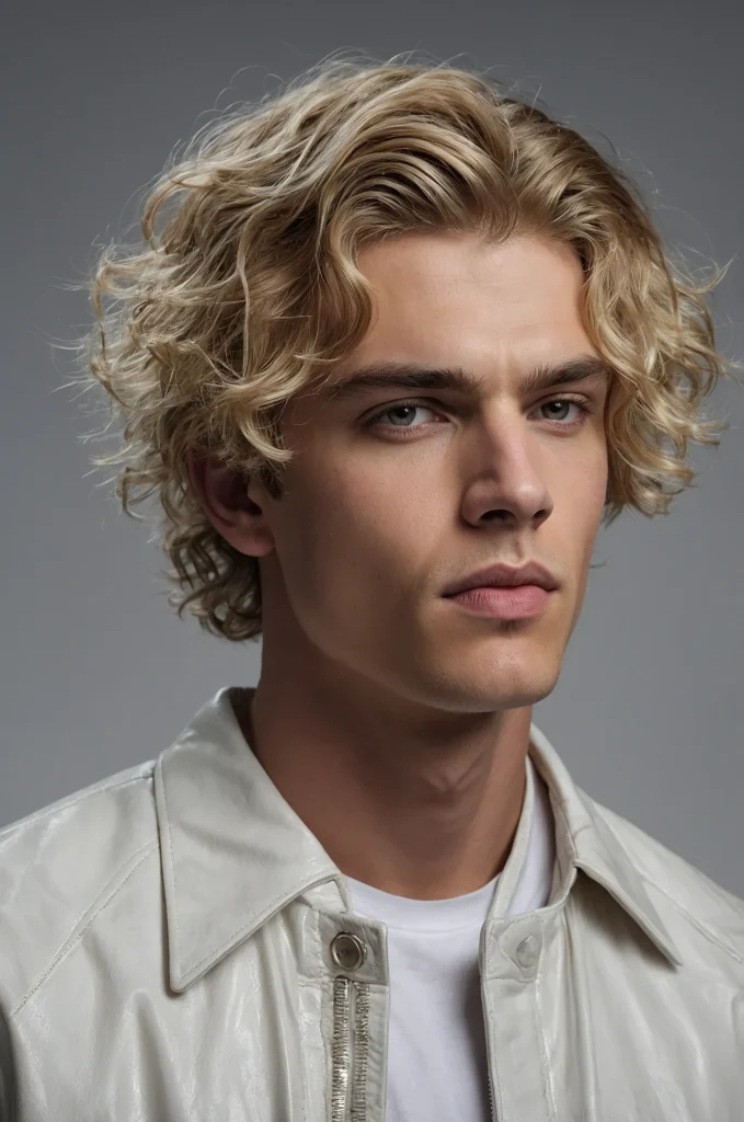 Wavy Hime CutPhotorealistic image of a whit