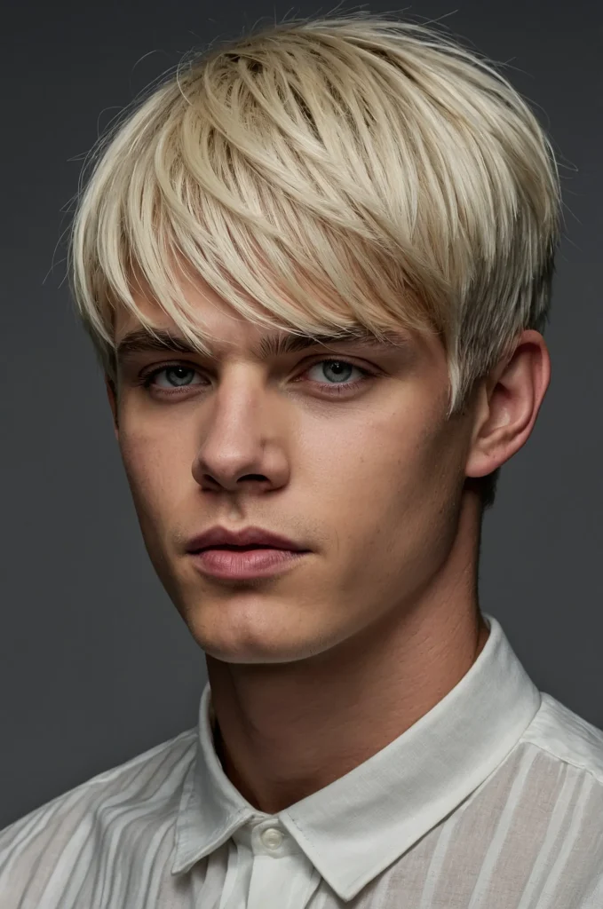 Short Mod CutUltrarealistic studio portrait