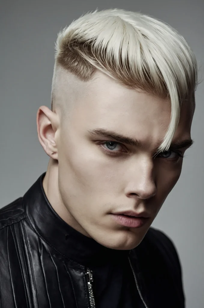 Undercut Mod CutWhite American male model w
