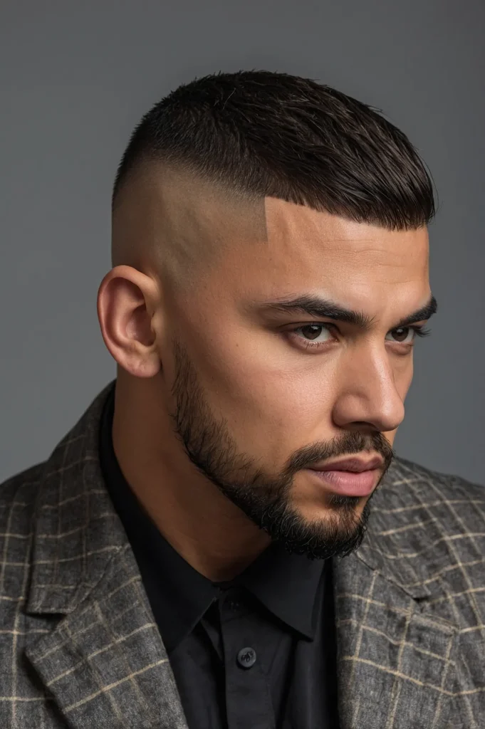 Bald Fade Caesar CutClassic Caesar with shor