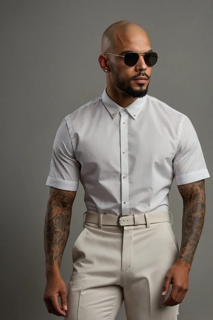 Bald Fade Textured CropTextured crop top wit