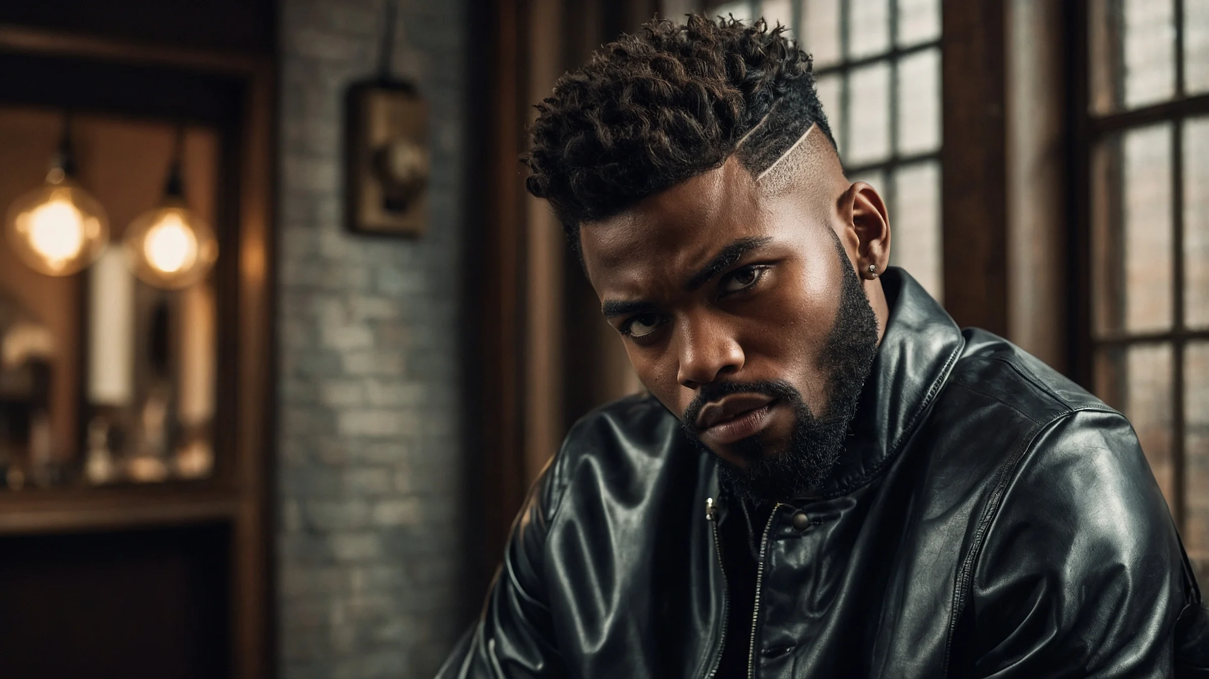 Black Men Warrior Cut