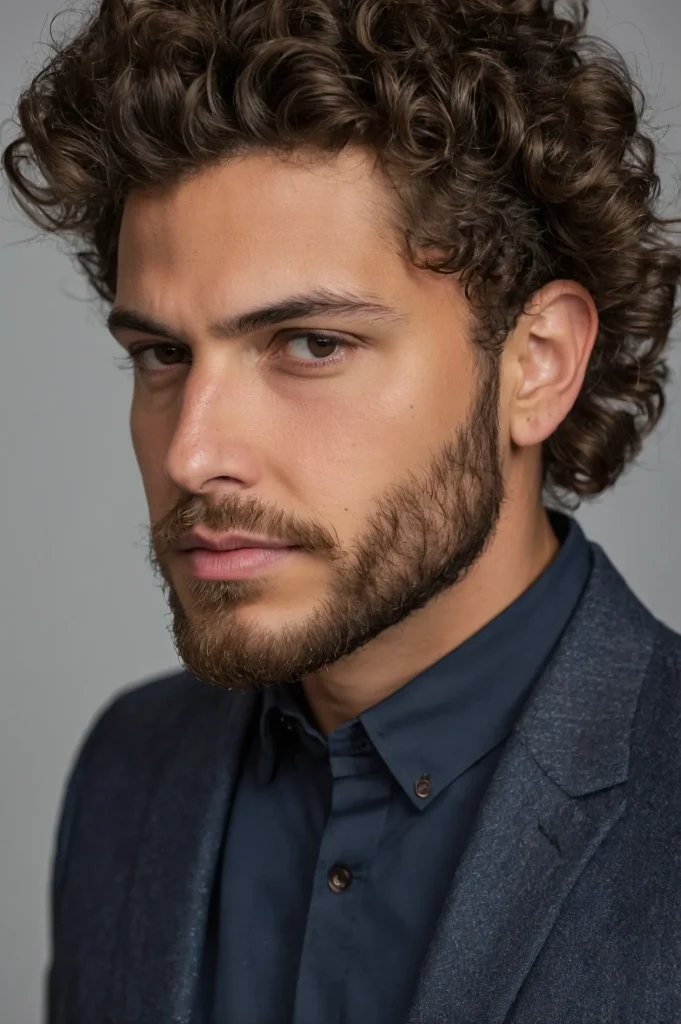 BurstInspired Curly Blowout TaperMan with bu