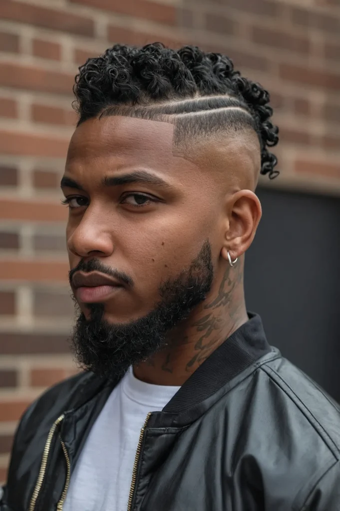 Burst Bald Fade with TwistsBurststyle bald fa