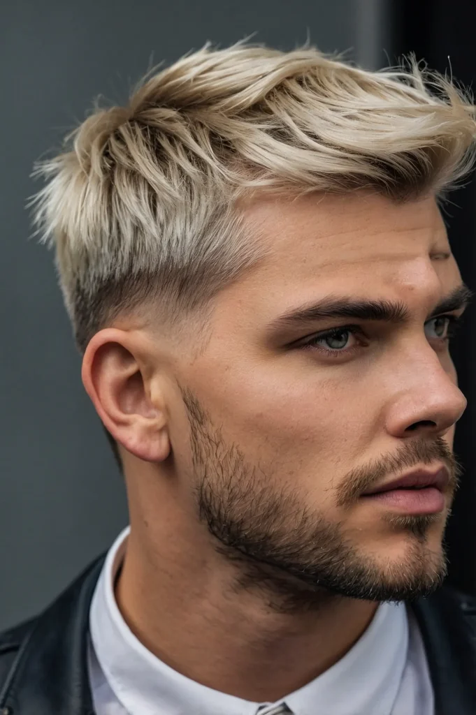 Curved Fringe Tapered TempleA man with curve