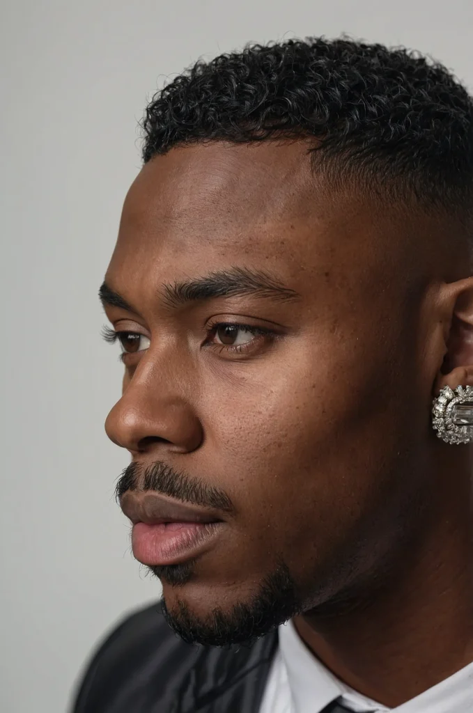 Drop Fade EdgarPortrait of a single Black man