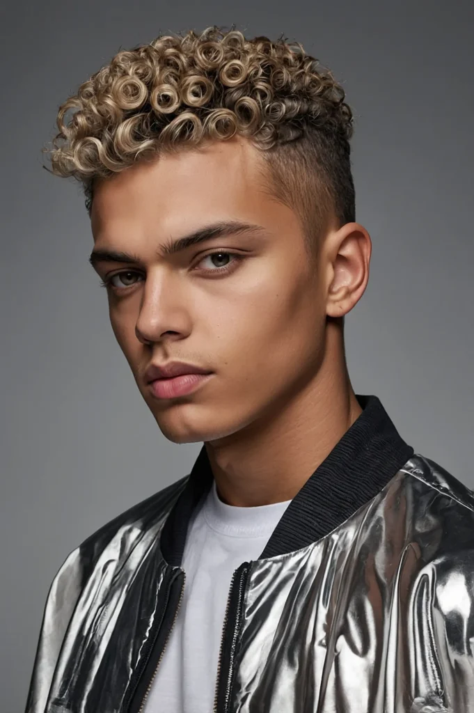 Freeform Curls Sharp LineUpMan with freeform