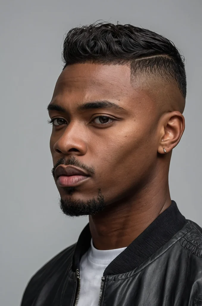 High Fade EdgarPortrait of a single Black man