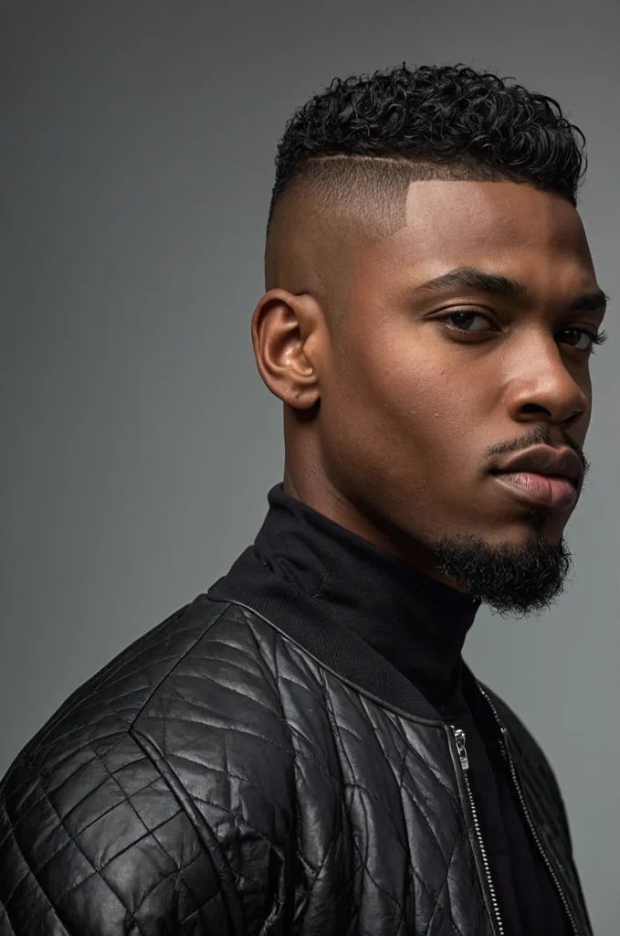 High Fade EdgarPortrait of a single Black man