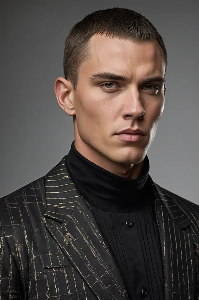 Leonardo Kino XL Slicked Caesar CutRealistic studio portrai