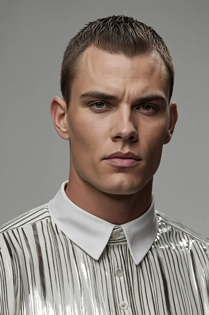 Leonardo Kino XL Slicked Caesar CutRealistic studio portrai