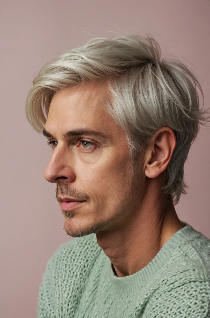Long PixieWhite American man with a long pixi