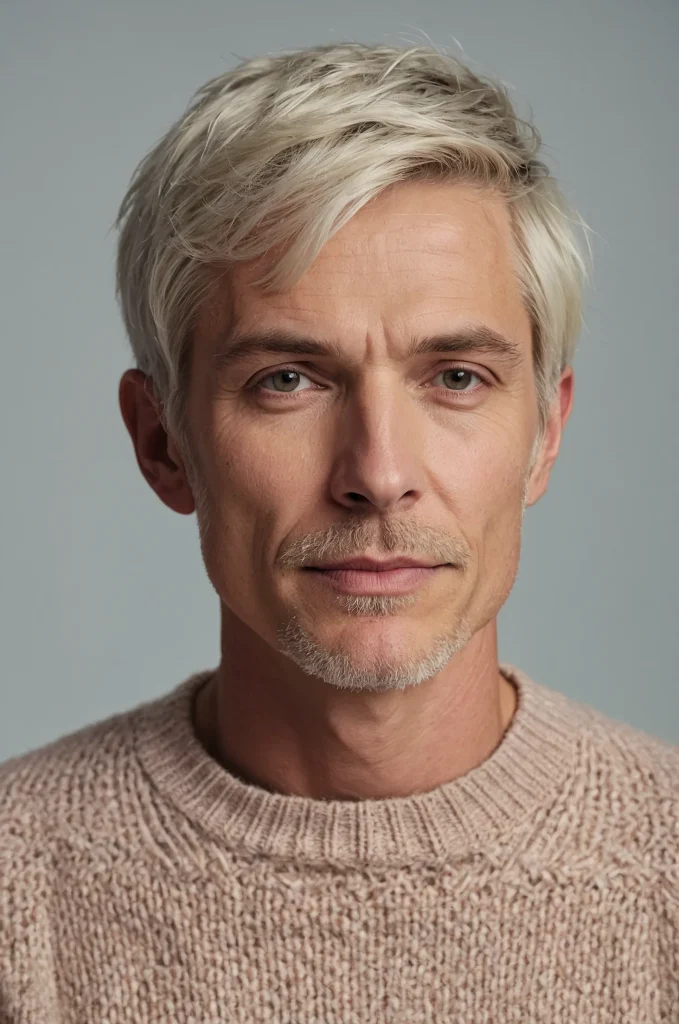 Long PixieWhite American man with a long pixi