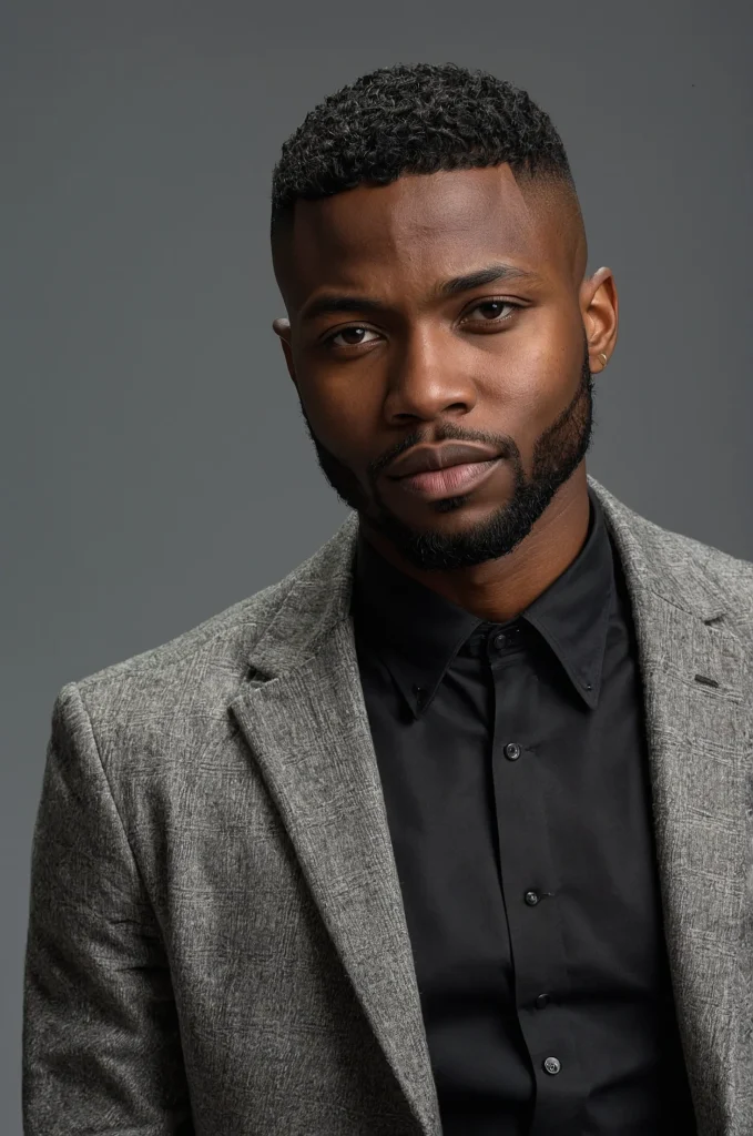 Low Fade EdgarUltrarealistic image of a singl