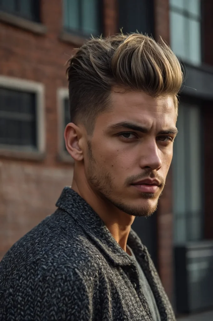 Low Taper with Choppy Straight TopA man with