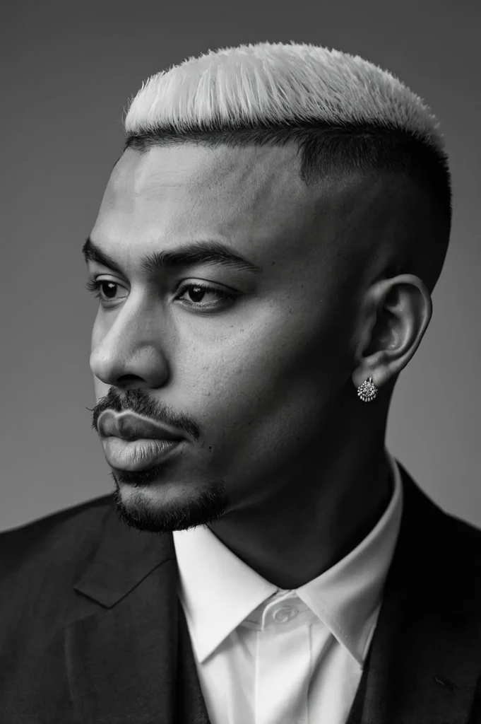 Mid Bald Fade Fluffy FringeFluffy straight f