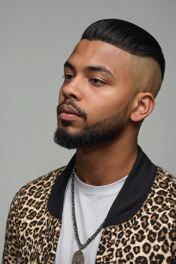 Mid Bald Fade Fluffy FringeFluffy straight f