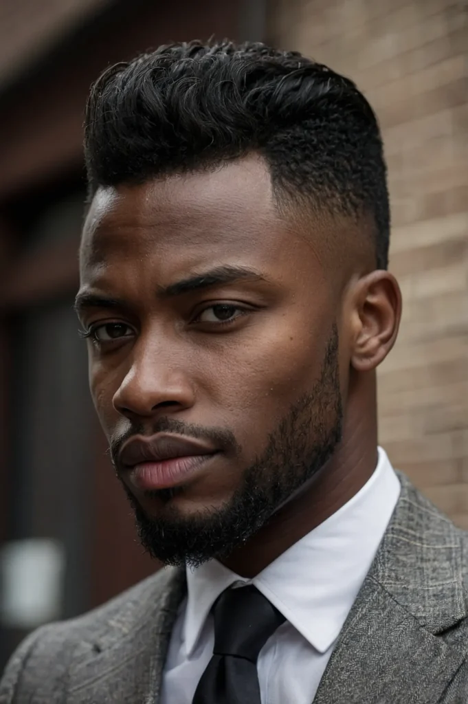 Modern Pompadour Low Taper EdgesA Black man