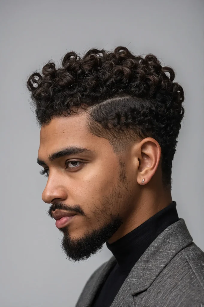 Short Twists Taper FadeMan with short twist