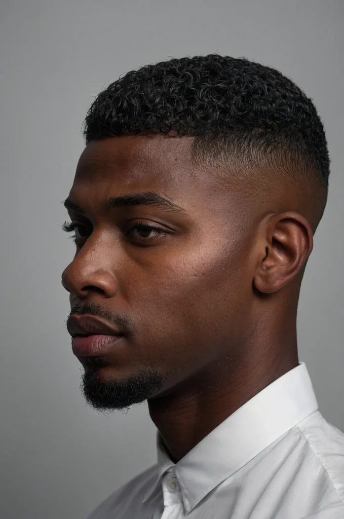 Skin Fade EdgarUltrarealistic photo of a sing