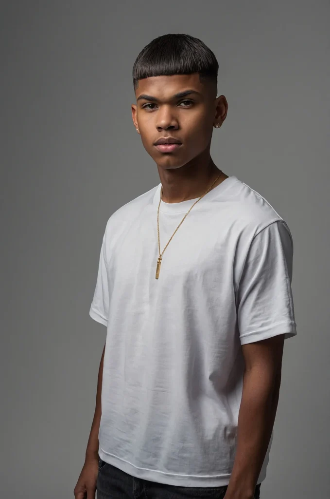 Taper Fade Bowl CutUltrarealistic image of a