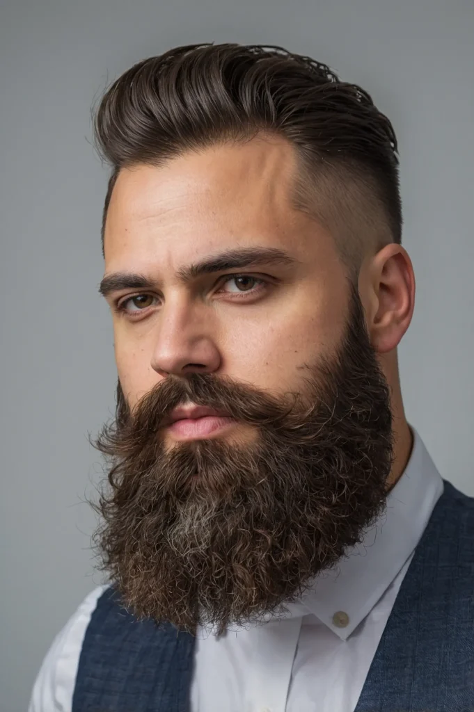 Temp Fade Beard ConnectionTemple fade seaml