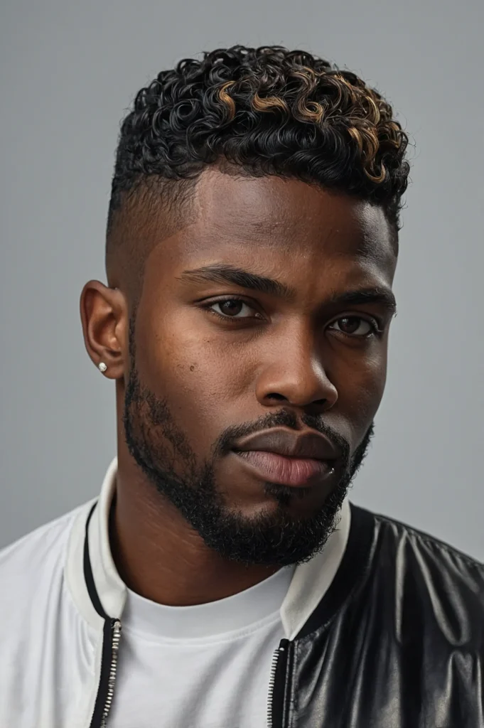 Temp Fade Waves LineUpBlack man with wa