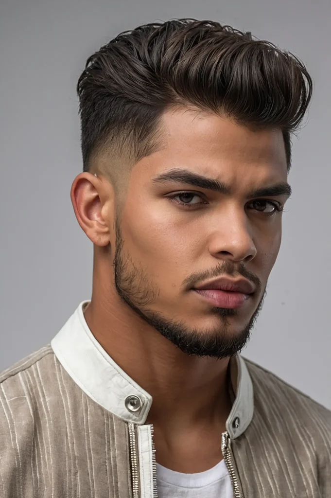 Temp Fade with Part LineHaircut with defined