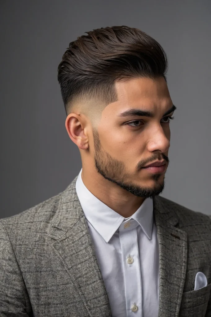Temp Fade with Part LineHaircut with defined
