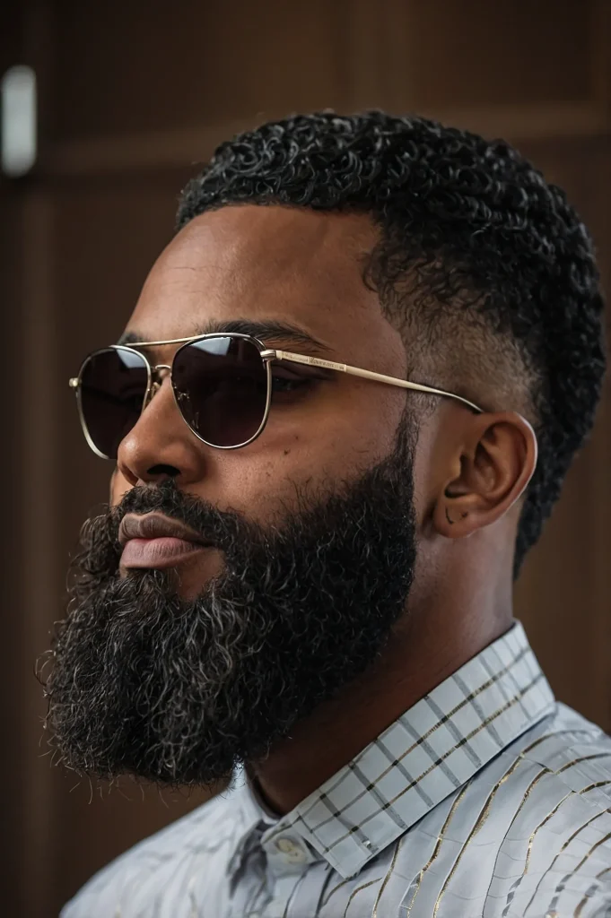 Temple Fade Beard ConnectBlack man with temp