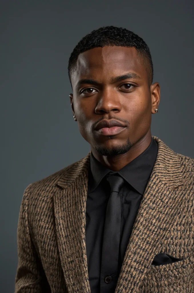 TwoTone EdgarPortrait of a single Black man w