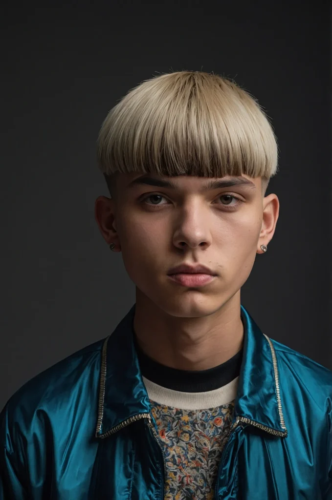 Undercut Bowl CutUltrarealistic image of a si