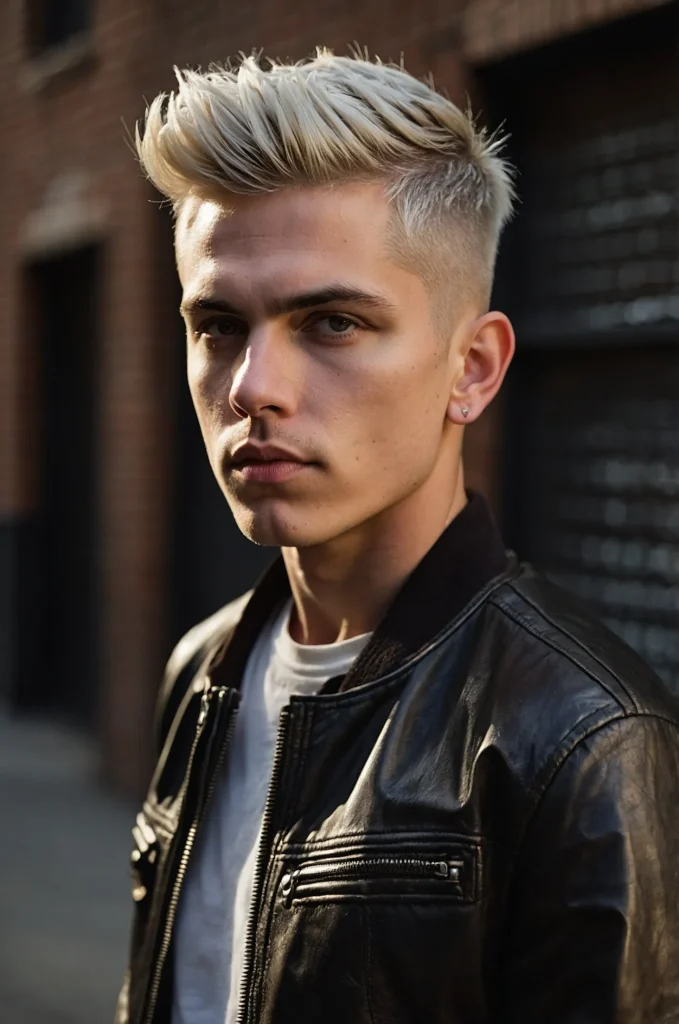 Undercut PixieWhite American man with an unde