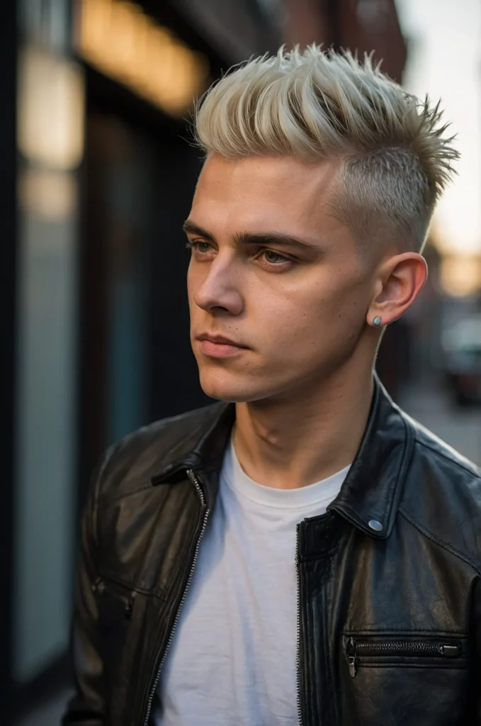 Undercut PixieWhite American man with an unde