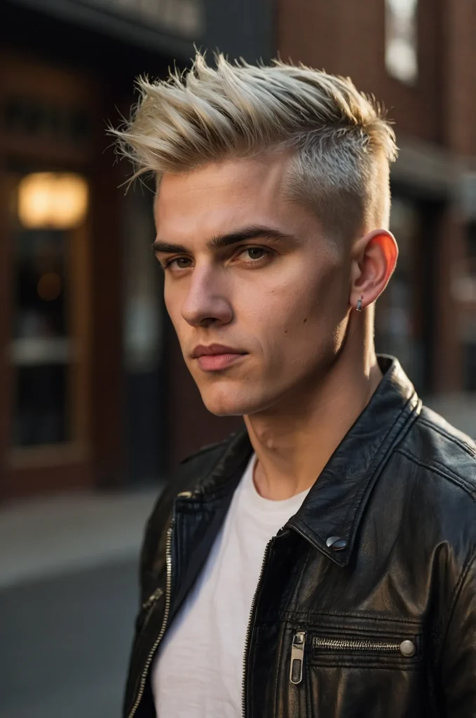Undercut PixieWhite American man with an unde