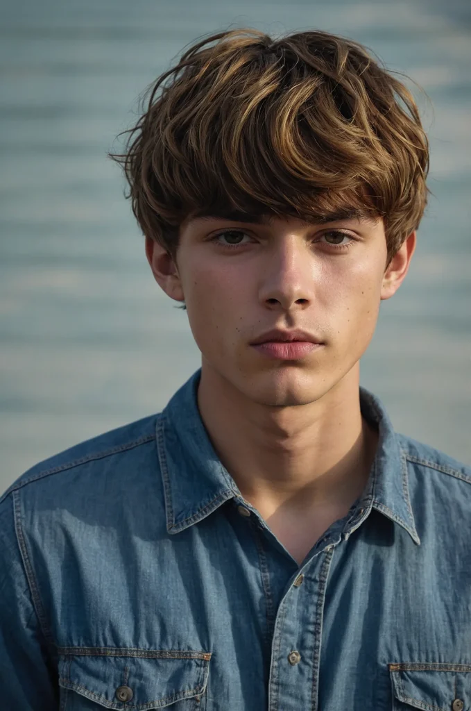 Wavy Bowl CutUltrarealistic image of a single