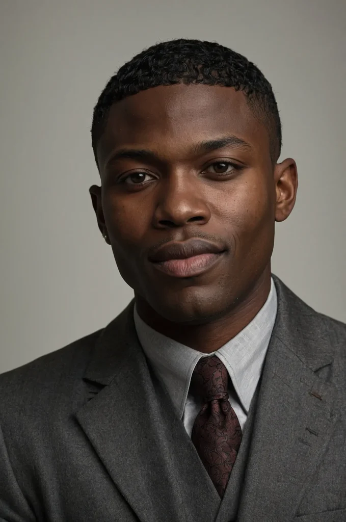 Wavy EdgarPortrait of a single Black man with
