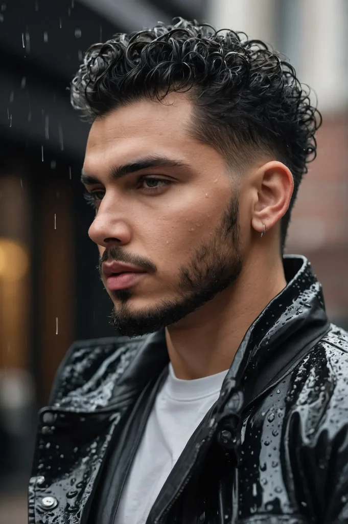 Wet Look Curls Burst FadeShiny wetlook curls