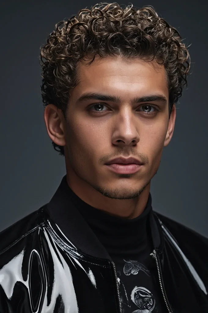 Wet Look Curls with Clean TaperMan with wetlo