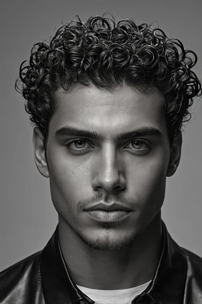 Wet Look Curls with Clean TaperMan with wetlo