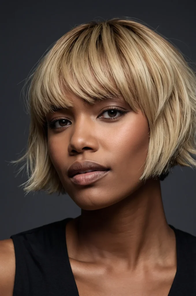 Feathered Short Fringe with Short HairA so