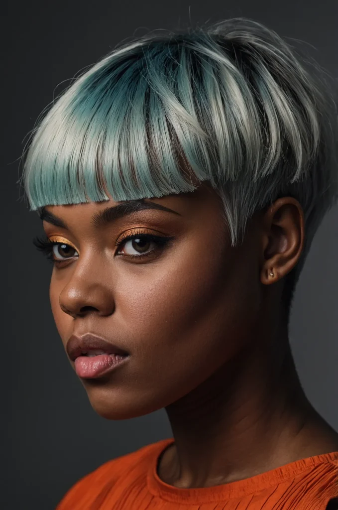 Baby Short Fringe with Short HairA daring
