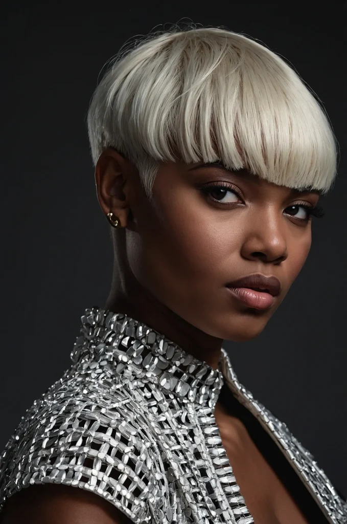Baby Short Fringe with Short HairA daring