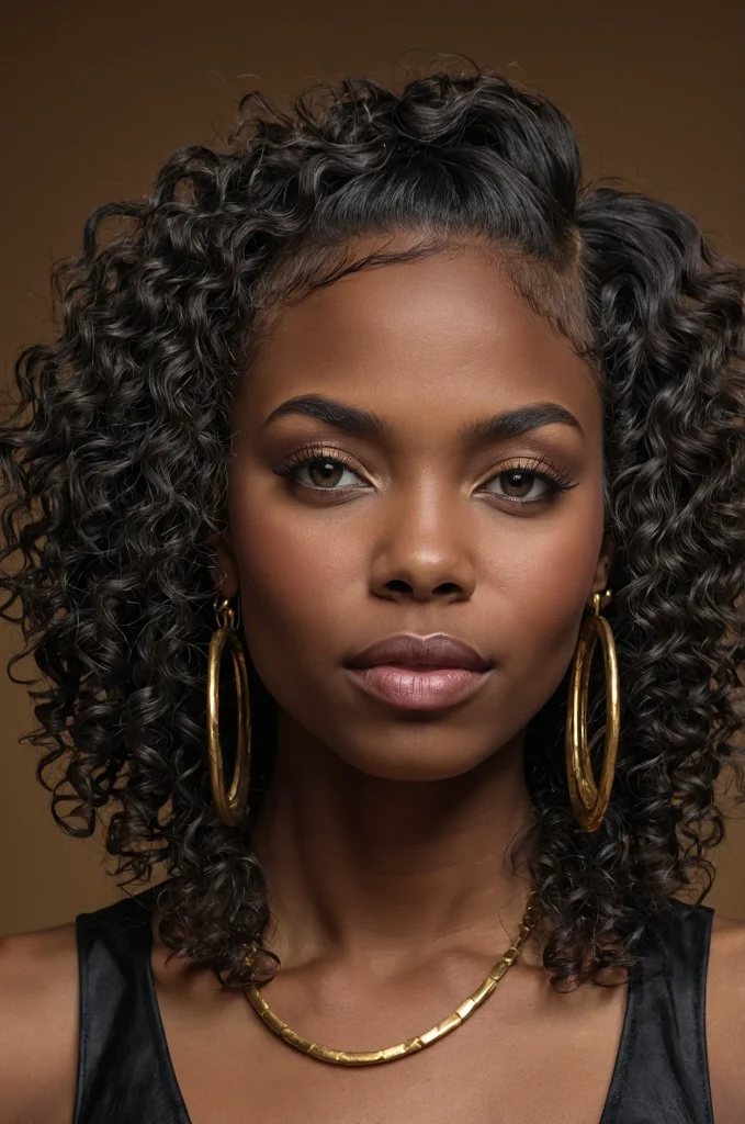 TwistOut Low Taper FringeA Black woman wit