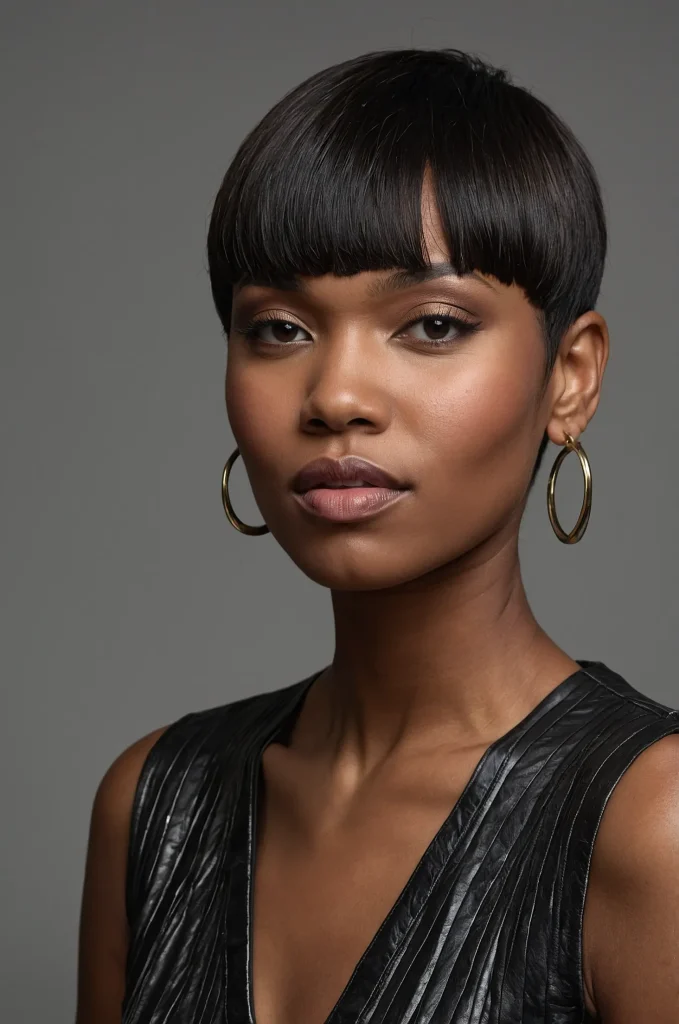TwoTone Short Fringe with Short HairA styl